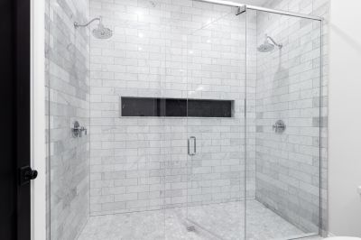 Glass Enclosed Shower-Tub Combo